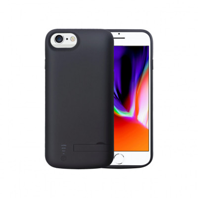 Husa pentru Apple iPhone 6 / iPhone 6s / iPhone 7 / iPhone 8 / iPhone SE 2020 / iPhone SE 2022 Baterie de 5500mAh Techsuit Power Pro Black foto