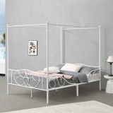 Pat baldachin Finstr&ouml;m W140 otel alb mat [en.casa] HausGarden Leisure