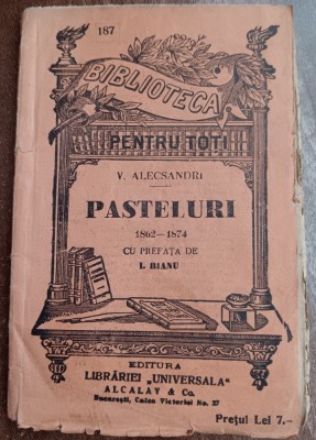 myh 61 3 - Biblioteca pt toti - 187 - Pasteluri - V Alecsandri foto