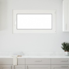 vidaXL Fereastră de subsol RISOR 110x50 cm Pt&amp;amp;Turn DIN dreapta alb foto
