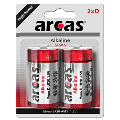 Baterii Alcaline D R20 1.5V Arcas Blister 2 foto