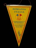 D9 58 - fanion - sport - fotbal - echipa nationala - Romania - Italia - 17 aprilie 1983