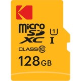 Cumpara ieftin Card Memorie microSDXC Kodak Premium Performance, 128Gb, Clasa 10 / UHS-1 U1, Cu Adaptor EKMSDM128GXC10K