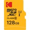Card Memorie microSDXC Kodak Premium Performance, 128Gb, Clasa 10 / UHS-1 U1, Cu Adaptor EKMSDM128GXC10K