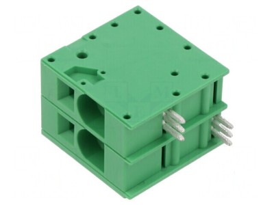 Regletă de conexiuni 90&amp;deg; 10mm pentru PCB, 2 piste, 66A foto