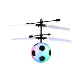 Mini Drona Minge Fotbal cu LED Multicolor, Acumulator, Senzori Miscare, Jucarie Interactiva Copii si Adulti