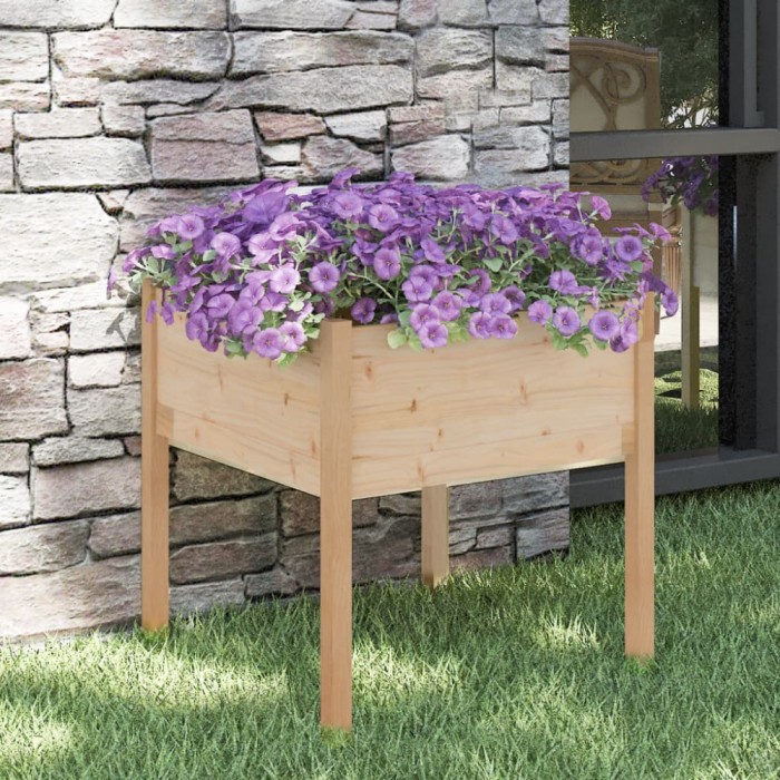 vidaXL Jardinieră de grădină, 70x70x70 cm, lemn masiv de pin 810809