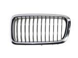 Grila radiator Bmw Seria 7 (E38), 1999-12.2001, stanga, crom/negru, 51138231593, 202205-5