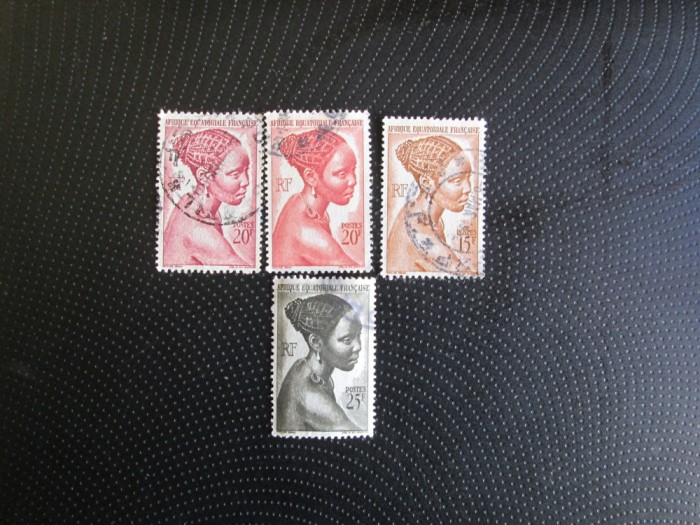 AFRICA FRANCEZA STAMPILAT=84