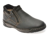 Ghete RIEKER negre, B0392, din piele naturala