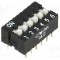 Intrerupator DIP, 2 pozitii, montare THT, 6 sectiuni, OMRON OCB - A6E-6104-N