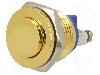 Intrerupator anti-vandalism, OFF-(ON), &Oslash;16mm, ONPOW, GQ16PH-10/G