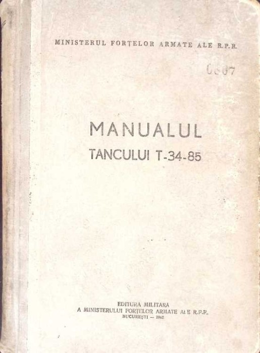 MANUALUL TANCULUI T-34-85-MINISTERUL FORTELOR ARMATE-266001