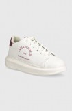 Karl Lagerfeld sneakers din piele KAPRI culoarea alb, KL62539F
