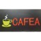 Reclama luminoasa Panou tip Neon LED interior mesaj CAFEA