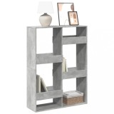 VidaXL Bibliotecă, gri beton, 100x33x135 cm, lemn prelucrat
