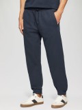 s.Oliver Pantaloni sport barbati, Detroit, cu talie medie si croiala Regular fit, din bumbac, Bleumarin inchis, S