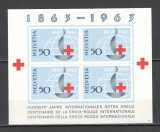 Elvetia.1963 100 ani Crucea Rosie-Bl. DH.53