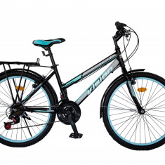 Bicicleta MTB Dame Vision Elegance Culoare Negru/Albastru Roata 26" Otel PB Cod:202608000310