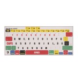 Autocolant tastatura Kwmobile pentru Apple MacBook Air M1 13&quot; (2020), Multicolor, Plastic, KWM000025CO001C