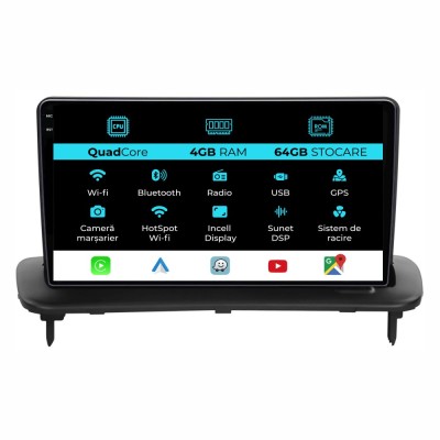 Navigatie Dedicata Volvo S40 (2004-2012),QuadCore, 9Inch, 4Gb Ram, 64Gb Stocare, Carplay foto