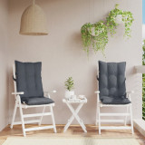 Perne scaun cu spatar &icirc;nalt 2 buc, antracit, tesatura Oxford GartenMobel Dekor, vidaXL