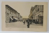 LUGOJ , STRADA KIRALY , CLADIRI CU MAGAZINE LA PARTE , CARTE POSTALA ILUSTRATA , 1912