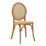 Cumpara ieftin Scaun Camil din lemn de fag natural si ratan natural 45x50x94 cm