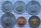A041 Bolivia set 6 monede 10, 20, 50 Centavos, 1, 2, 5 Bolivanos 2001-2008 UNC
