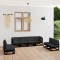 vidaXL Set mobilier grădină cu perne, 8 piese, lemn masiv pin 3076483