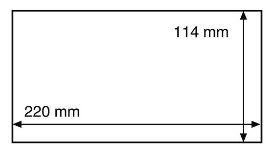 Folii protectie pentru plicuri/bancnote de maxim 220x114mm