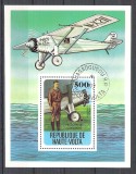 Haute Volta 1978 Aviation, perf. sheet, used R.072, Stampilat