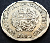Cumpara ieftin Moneda exotica 1 NUEVO SOL - PERU, anul 2014 * Cod 3379, America Centrala si de Sud