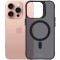 Husa MagSafe pentru Apple iPhone 16 Pro Max, 3MK, Smoke MagCase, Neagra