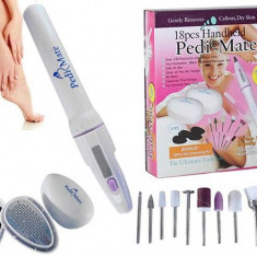 Set Pedi Mate pentru Manichiura Pedichiura, cu Pila de Unghii si Accesorii, 18 piese