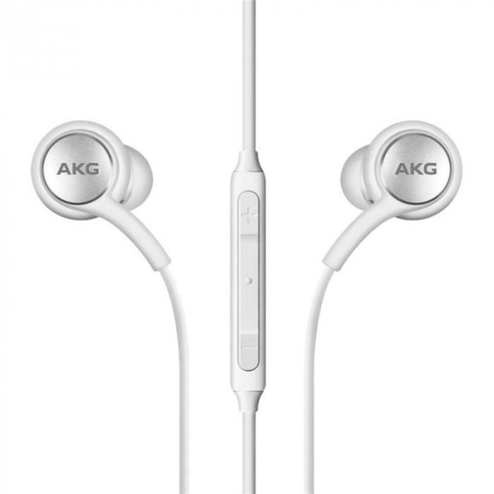 Handsfree Casti In-Ear Samsung Galaxy S9+ G965, EO-IG955, AKG, Cu microfon, 3.5 mm, Alb