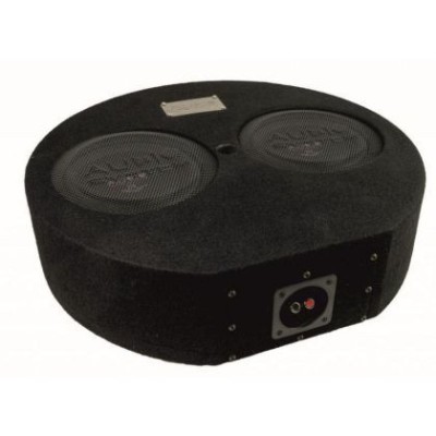 Subwoofer pasiv cu incinta 14L Audio-Systems SUBFRAME R10 FLAT-2 EVO2, 600 watts, 2 ohm, 2 x 250 mm, 2 x 10&amp;quot;, roata de rezerva CarStore Technology foto