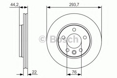 Disc frana VW MULTIVAN V (7HM, 7HN, 7HF, 7EF, 7EM, 7EN) (2003 - 2015) BOSCH 0 986 479 S06 foto