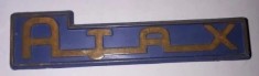 CY - Sigla Emblema din plastic dur de la aspirator vechi AJAX / Romania comunism