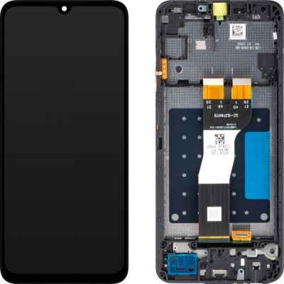 Display cu Touchscreen Samsung Galaxy A05s A057, cu Rama, Negru, Service Pack GH81-24364A foto