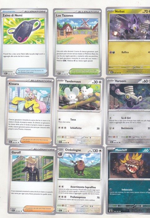 bnk crc Cartonase de colectie - Pokemon Italia 2024 - 111 diferite