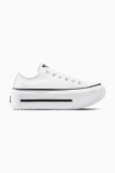 Converse teniși Chuck Taylor All Star Lift Double Stack culoarea alb, A15491C