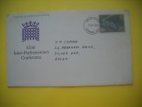 HOPCT PLIC S FDC NR 872 CONFERINTA INTER PALAMENTARA 62 -1975-ANGLIA UK -CIRCULAT