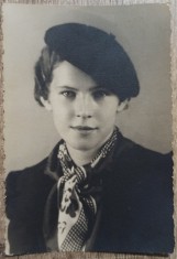 Domnisoara din Romania interbelica// foto tip CP, Maria Both Targu Mures foto