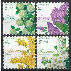 Moldova 2019 Mi 1088/91 MNH - Arbusti cu flori