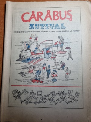 revista carabus 1989-alexandru andries,gheorge gheorghiu,rebus,umor,divertisment foto