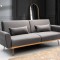 Canapea Amadeo 211x83x85 cm Rabatabila Catifea Gri (cod AF 2401)