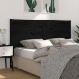 Cumpara ieftin Tăblie de pat, negru, 141x4x100 cm, lemn masiv de pin