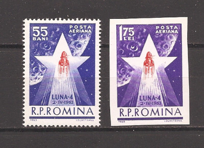 Romania 1963, LP 559 - Cosmonautica in slujba pacii - Luna 4, MNH foto
