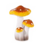 Ciupercute decorative teracota multicolora cm 8,5 x 7,5 x 12,5 H